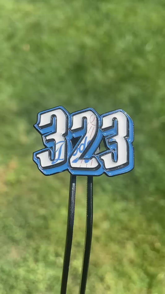323 Pin Dodgers Small