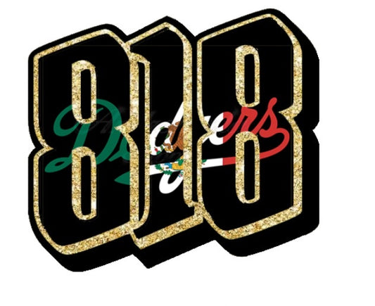 Black 818 Dodger Mexico Script